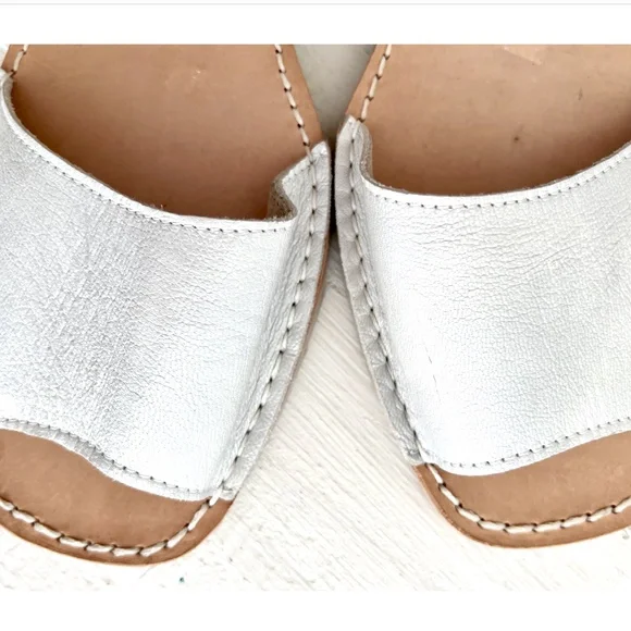 PONS Avarca Classic Leather Sandals in Metallic Bone, Off White - 42/ U.S. 12 - Picture 2 of 11